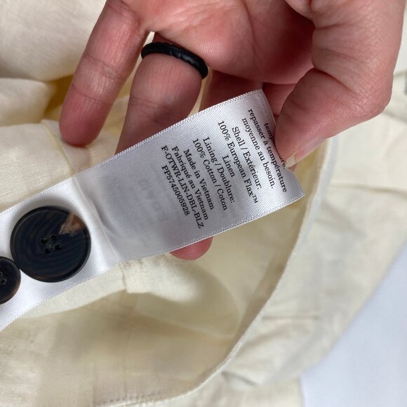 NWT Everlane The Linen Double Breasted Blazer Women's Size 2 - Picture 16 of 16